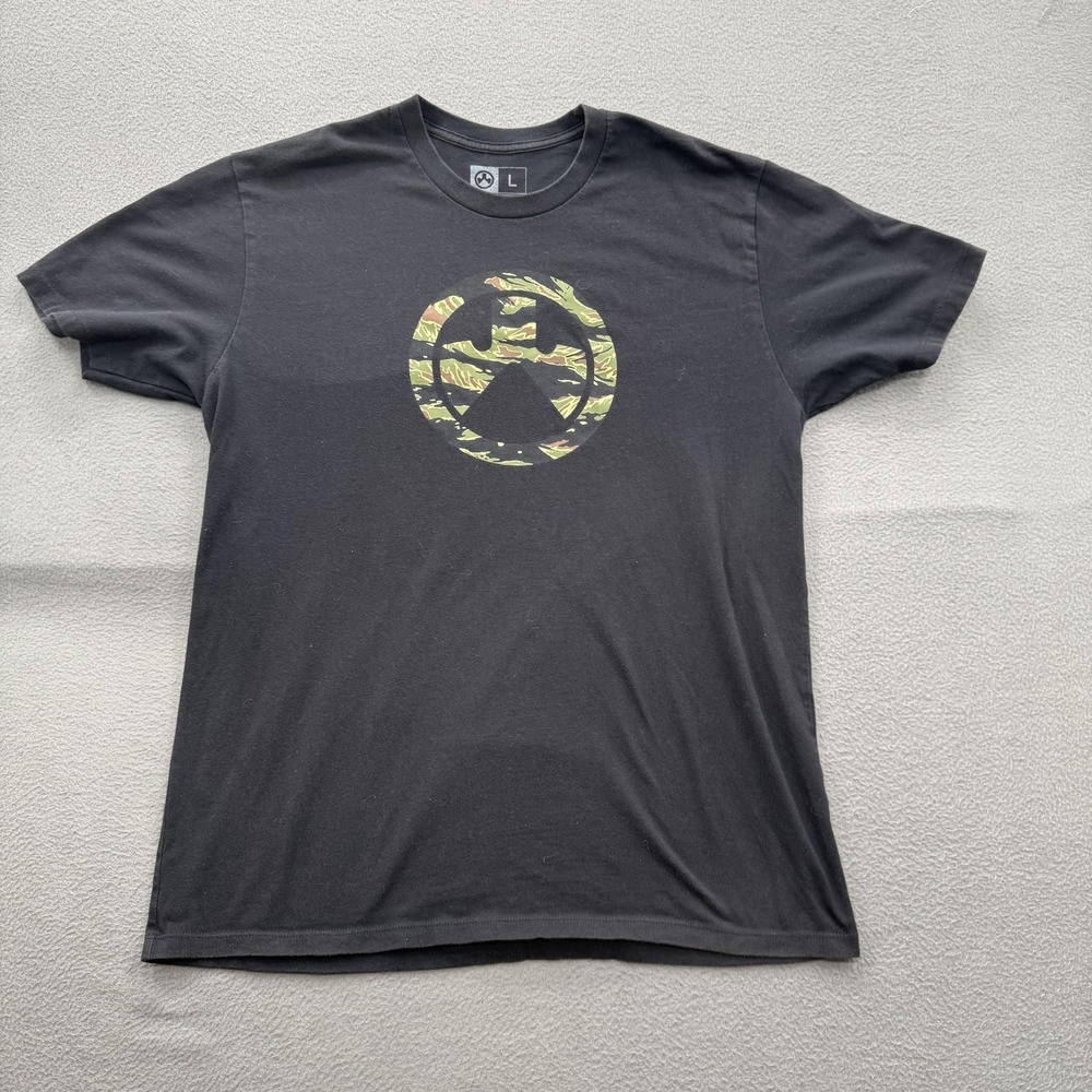 Magpul Shirt Mens Large Black Camo Logo Graphic Tee Cotton Poly Tagless Casual